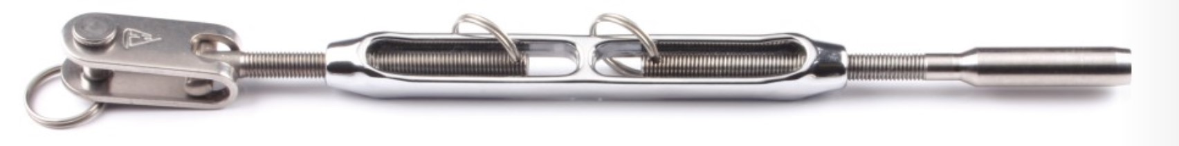 C. Sherman Johnson Lifeline Turnbuckle - Open Body - Jaw To Swage