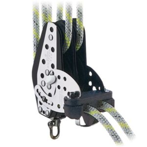 Harken 3.00" Double Fiddle Hexaratchet Block - Swivel, Standup Base, Cam Cleat
