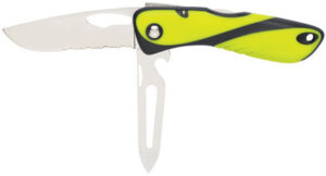 Wichard Offshore Knife with Shackle Key Yellow