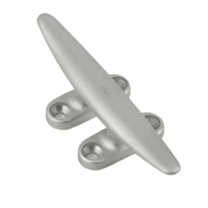 Schaefer Marine Cleat, 4 Hole Deck, 6"(152mm), Silver