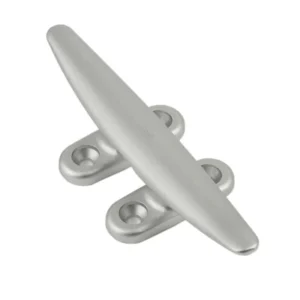 Schaefer Marine Cleat, 4 Hole Deck, 8"(203mm), Silver