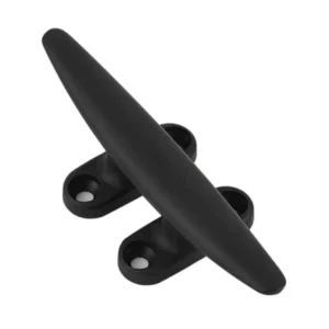 Schaefer Marine Cleat, 4 Hole Deck, 6"(152mm), Black
