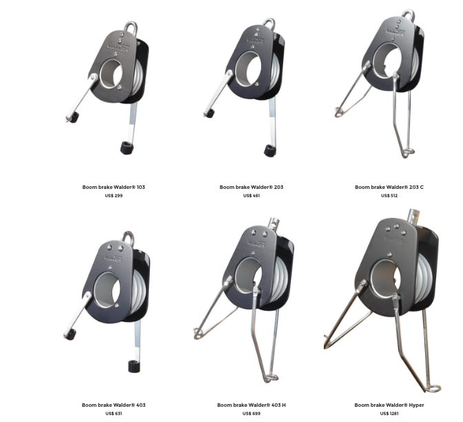 Walder Boom Brakes proudly Sold by The Rigging Company